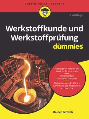 cover image of Werkstoffkunde und Werkstoffpr&uuml;fung f&uuml;r Dummies